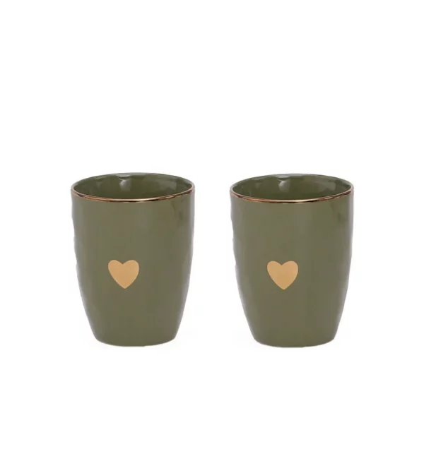 Set de 2 gobelets matins calins kaki